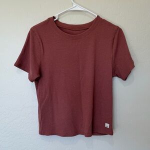 Vuori Women's Short Sleeve Tee in Brick/Mauve